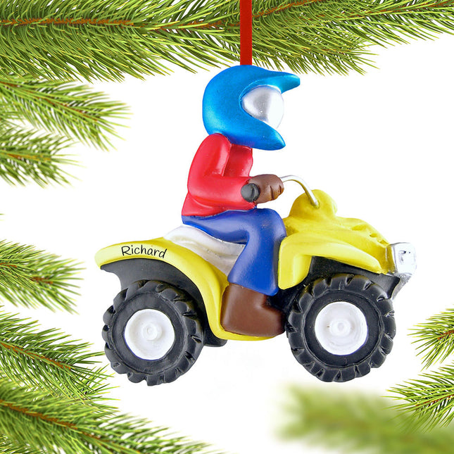 keepsake personalized atv 4 wheeler christmas ornament – Christmas ornament, holiday tree decoration or gift