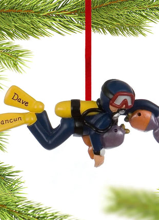 Scuba Diver Male Ornament  by ORNAMENT CENTRAL Ornament