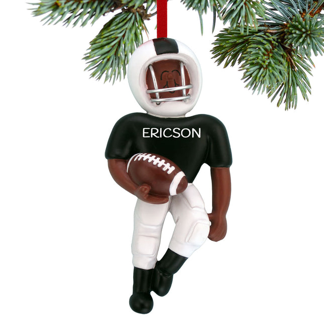personalized personalized football player christmas ornament – Christmas ornament, holiday tree decoration or gift