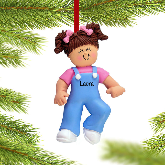 Baby's First Steps Boy Personalized Christmas Ornament
