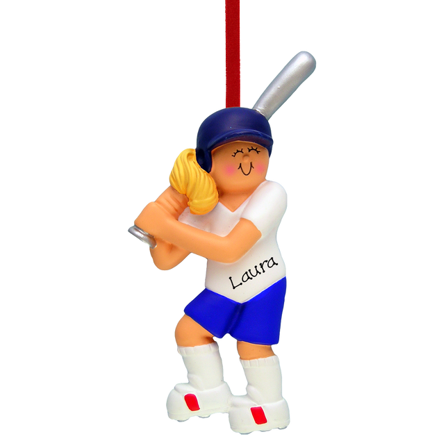 Softball Personalized Ornament