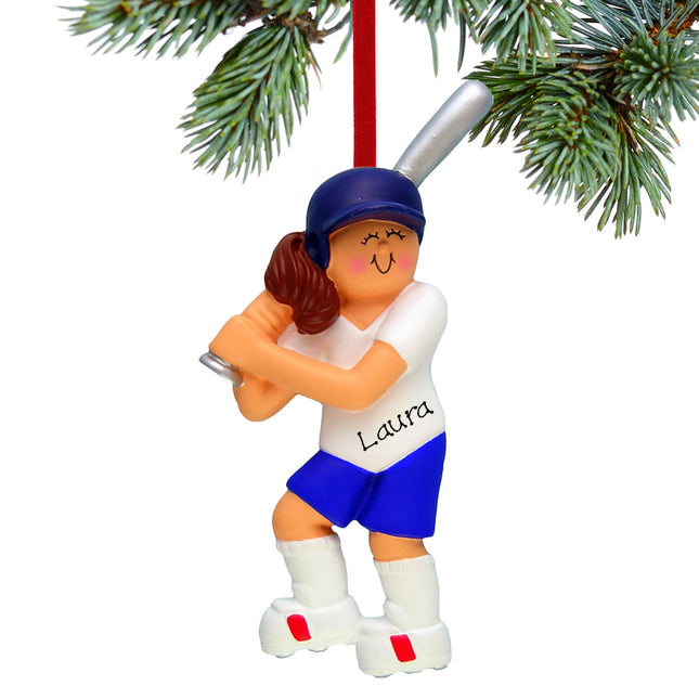 Softball Personalized Ornament