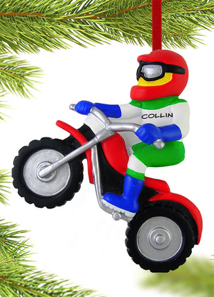 Dirt Bike Rider Ornament  by ORNAMENT CENTRAL Ornament