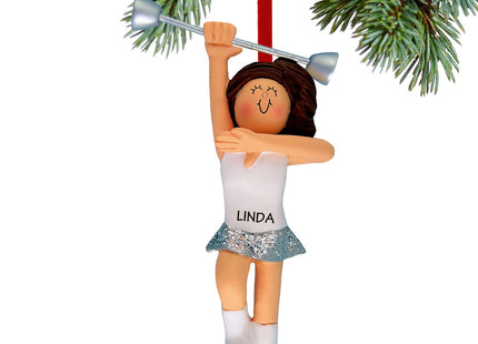 engraved personalized baton twirler christmas ornament – Christmas ornament, holiday tree decoration or gift