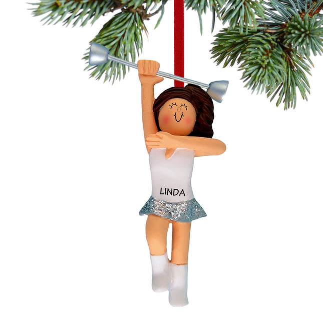 engraved personalized baton twirler christmas ornament – Christmas ornament, holiday tree decoration or gift