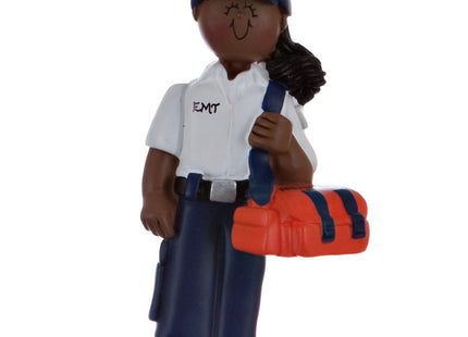 decorative personalized female emt christmas ornament – Christmas ornament, holiday tree decoration or gift