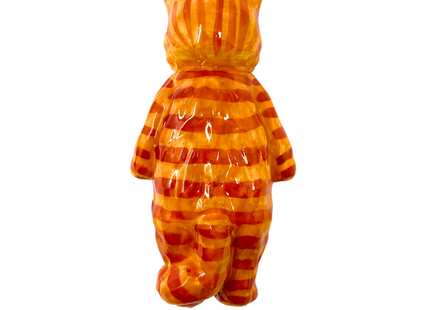 Oliver Ginger Cat Glass Ornament