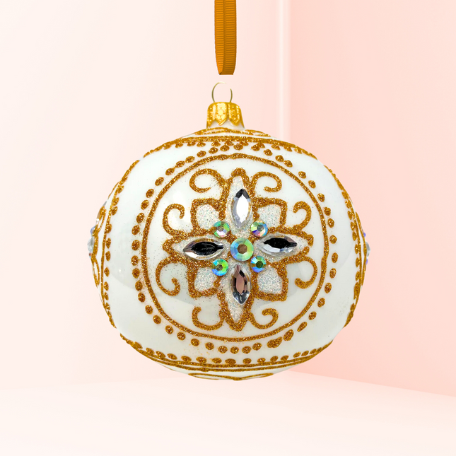 Opal Medici Polish Glass Bauble