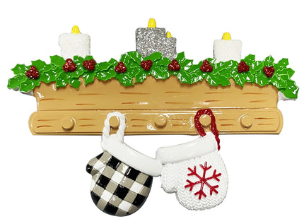 New Mitten Family Personalized Christmas Ornament - 2, 3, 4, 5, 6, 7, 8, 9 Family Members