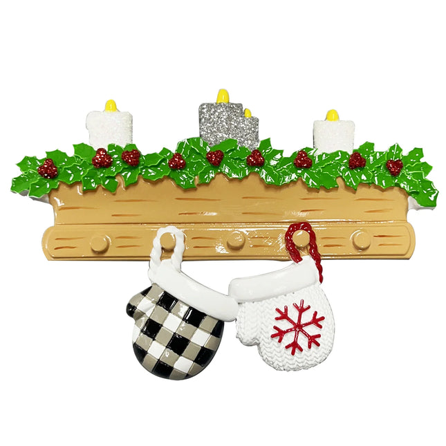 New Mitten Family Personalized Christmas Ornament - 2, 3, 4, 5, 6, 7, 8, 9 Family Members