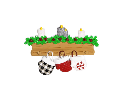 New Mitten Family Personalized Christmas Ornament - 2, 3, 4, 5, 6, 7, 8, 9 Family Members