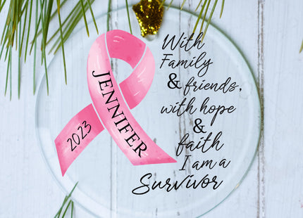 keepsake personalized ribbon with inspiring words christmas ornament – Christmas ornament, holiday tree decoration or gift