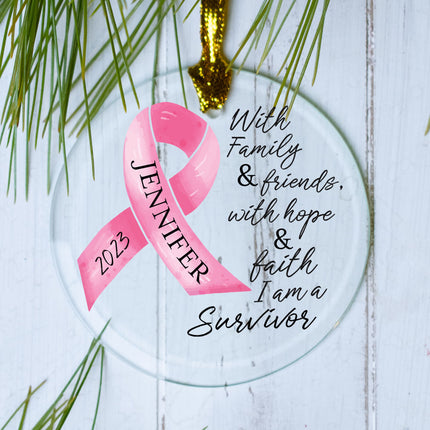keepsake personalized ribbon with inspiring words christmas ornament – Christmas ornament, holiday tree decoration or gift