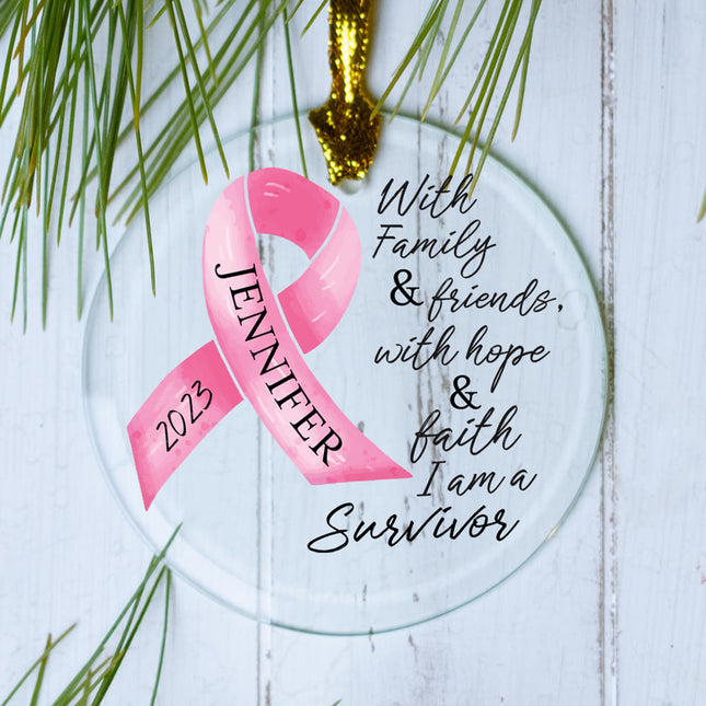 keepsake personalized ribbon with inspiring words christmas ornament – Christmas ornament, holiday tree decoration or gift