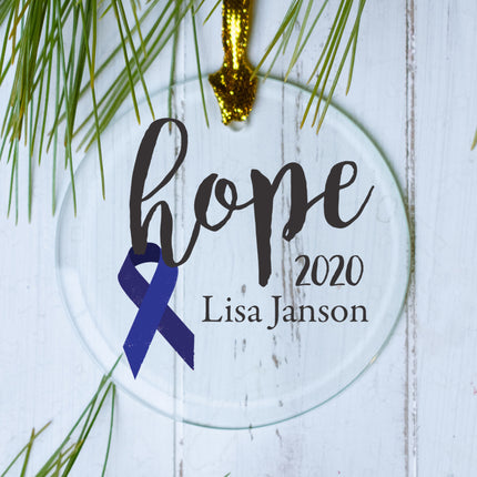 engraved personalized choose your ribbon color - blue christmas ornament – Christmas ornament, holiday tree decoration or gif