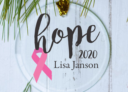 personalized personalized choose your ribbon color - pink christmas ornament – Christmas ornament, holiday tree decoration or