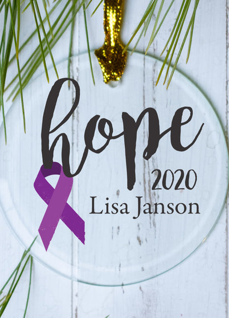 Personalized Choose your Ribbon Color Christmas Ornament by ORNAMENT SHOP EXCLUSIVE Personalized Glass Ornament