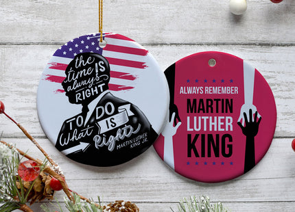 decorative martin luther king junior christmas ornament – Christmas ornament, holiday tree decoration or gift