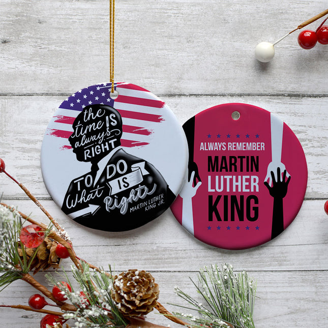 decorative martin luther king junior christmas ornament – Christmas ornament, holiday tree decoration or gift