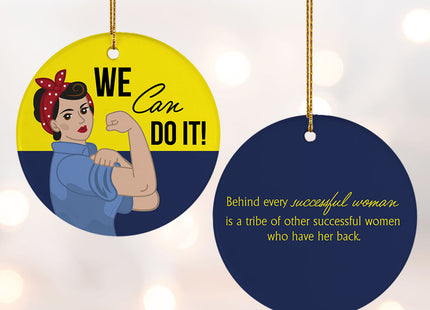 personalized rosie the riveter christmas ornament – Christmas ornament, holiday tree decoration or gift