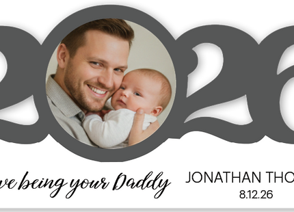 Personalized Dated New Dad Ornament
