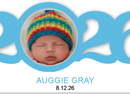 Personalized It's a Boy with Photo Christmas Ornament