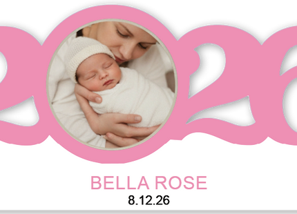 Personalized It's a Girl with Photo Christmas Ornament
