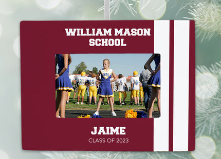 keepsake personalized school picture frame christmas ornament – Christmas ornament, holiday tree decoration or gift
