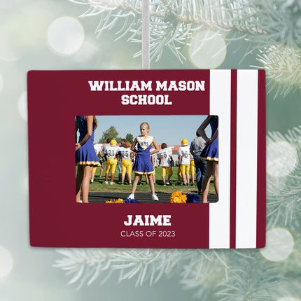 keepsake personalized school picture frame christmas ornament – Christmas ornament, holiday tree decoration or gift