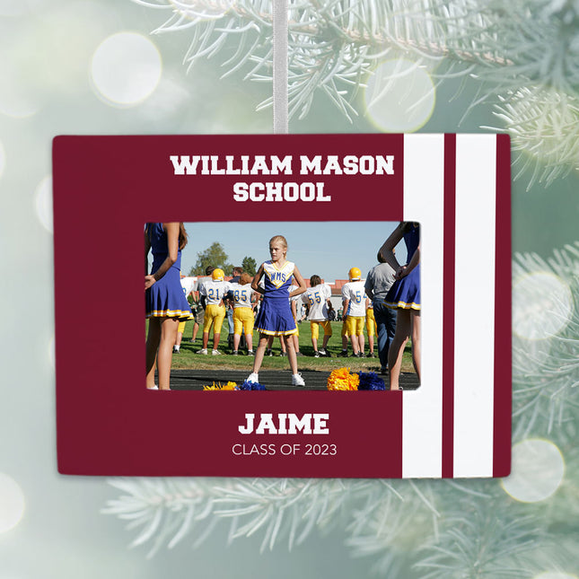 keepsake personalized school picture frame christmas ornament – Christmas ornament, holiday tree decoration or gift