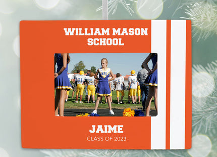 decorative personalized school picture frame christmas ornament – Christmas ornament, holiday tree decoration or gift