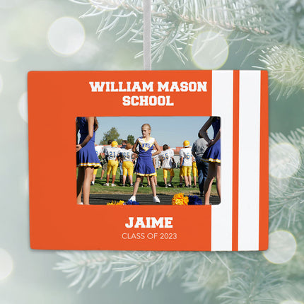 decorative personalized school picture frame christmas ornament – Christmas ornament, holiday tree decoration or gift