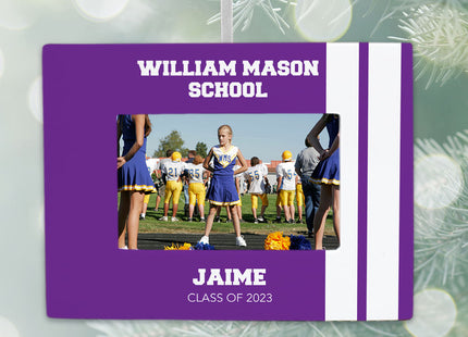 holiday personalized school picture frame christmas ornament – Christmas ornament, holiday tree decoration or gift