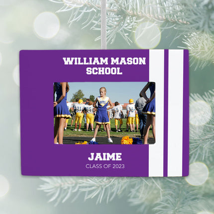 holiday personalized school picture frame christmas ornament – Christmas ornament, holiday tree decoration or gift