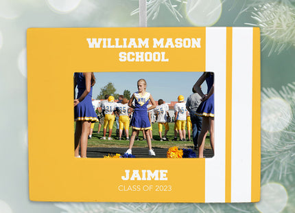 holiday personalized school picture frame christmas ornament – Christmas ornament, holiday tree decoration or gift