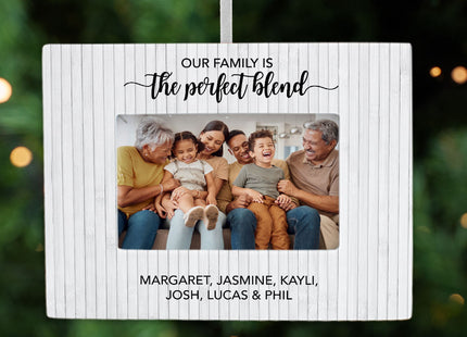 keepsake personalized family picture frame photo ornament – Christmas ornament, holiday tree decoration or gift