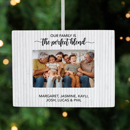 keepsake personalized family picture frame photo ornament – Christmas ornament, holiday tree decoration or gift