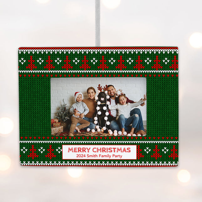 personalized personalized merry christmas picture frame photo ornament – Christmas ornament, holiday tree decoration or gift