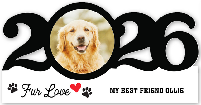 Personalized Dated Fur Love Ornament