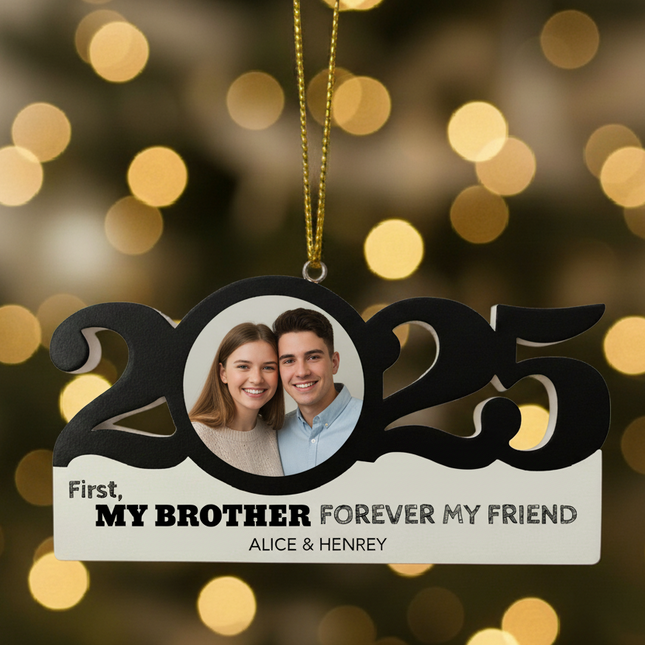 Personalized Dated Brothers Ornament
