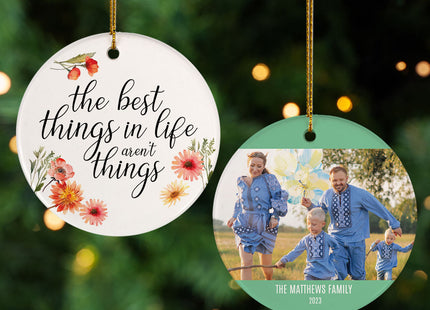 personalized personalized best things in life christmas ornament – Christmas ornament, holiday tree decoration or gift