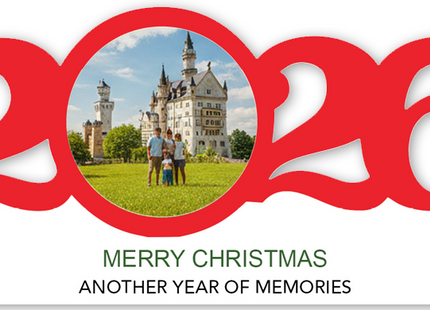 Personalized Happy Holidays Family with Photo Christmas Ornament
