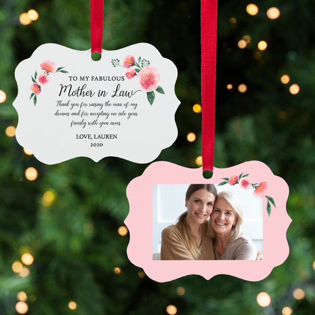 holiday personalized fabulous mother in law christmas ornament – Christmas ornament, holiday tree decoration or gift