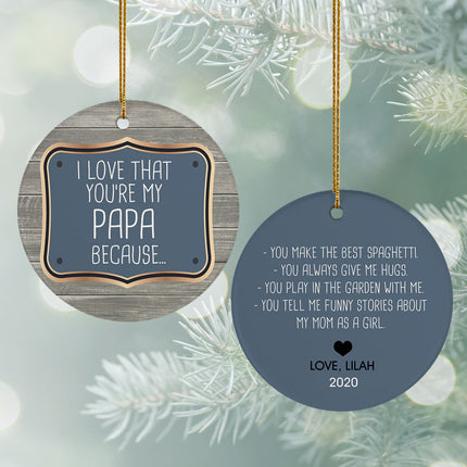 personalized personalized reasons i love christmas ornament – Christmas ornament, holiday tree decoration or gift