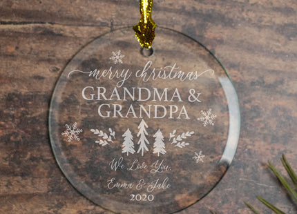 engraved personalized merry xmas christmas ornament – Christmas ornament, holiday tree decoration or gift