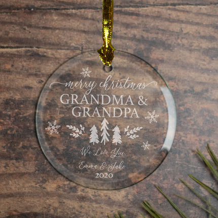 engraved personalized merry xmas christmas ornament – Christmas ornament, holiday tree decoration or gift