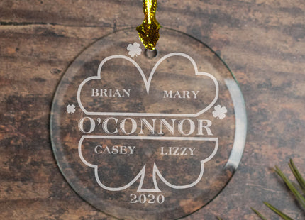 keepsake personalized irish family of 4 christmas ornament – Christmas ornament, holiday tree decoration or gift