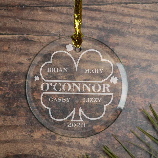 keepsake personalized irish family of 4 christmas ornament – Christmas ornament, holiday tree decoration or gift