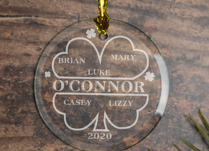 keepsake personalized irish family of 5 christmas ornament – Christmas ornament, holiday tree decoration or gift