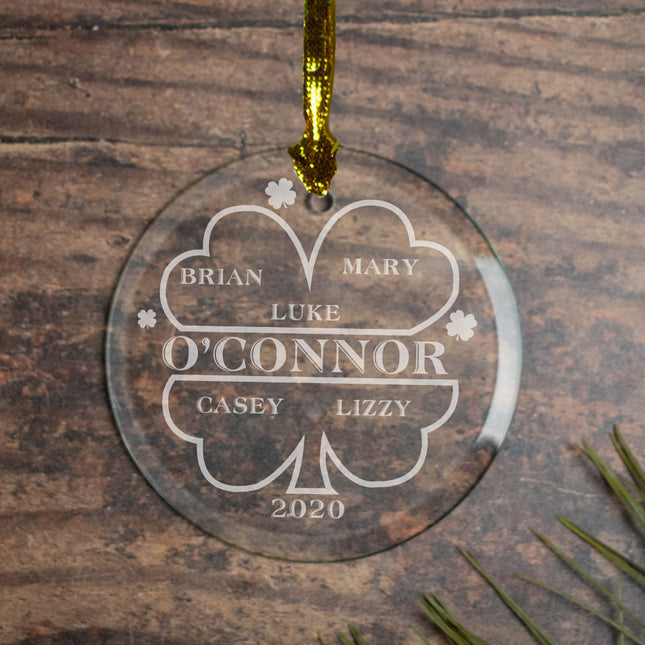keepsake personalized irish family of 5 christmas ornament – Christmas ornament, holiday tree decoration or gift